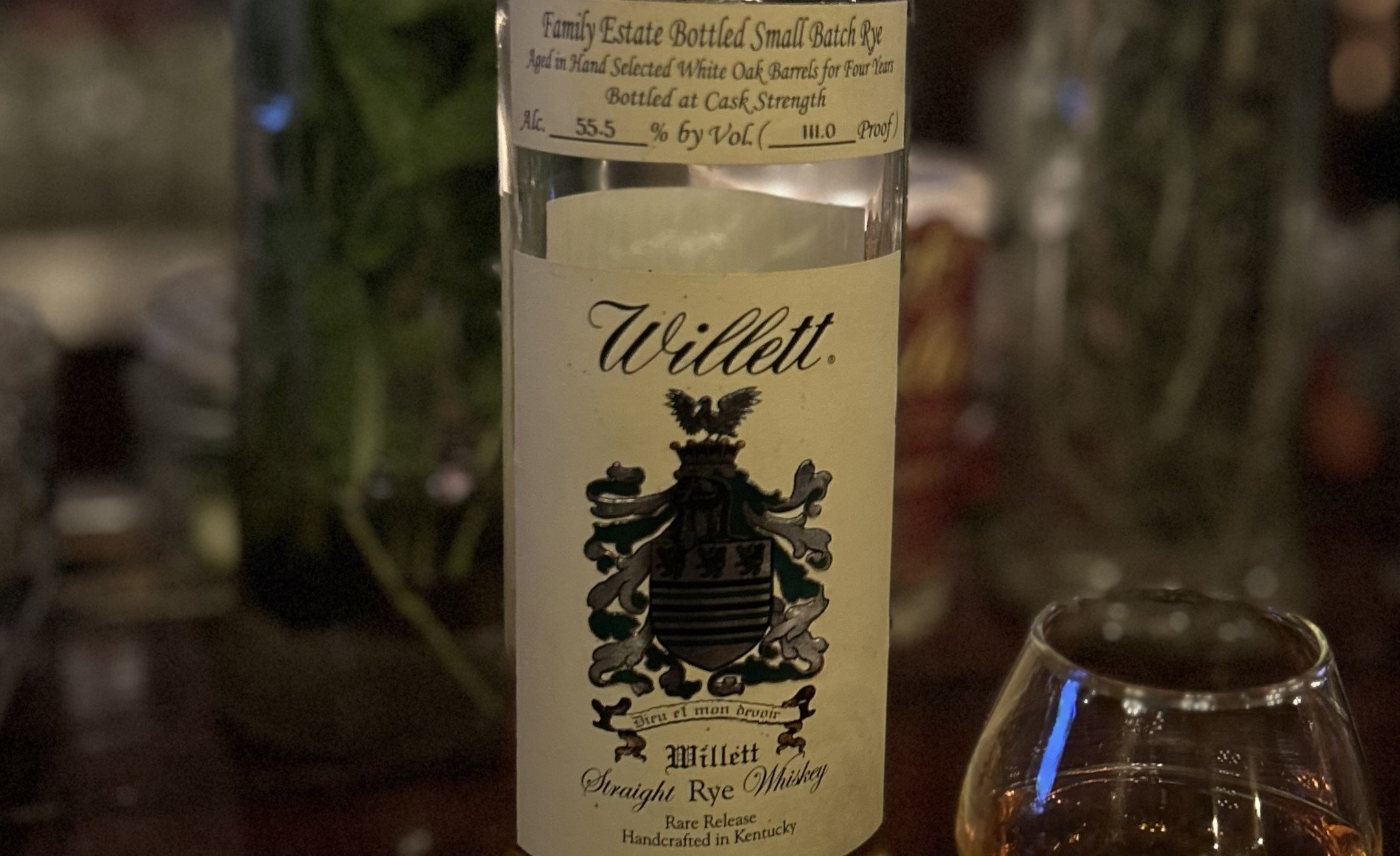 Review #431 - Willett 4 Year Family Estate Bottled Small Batch Rye